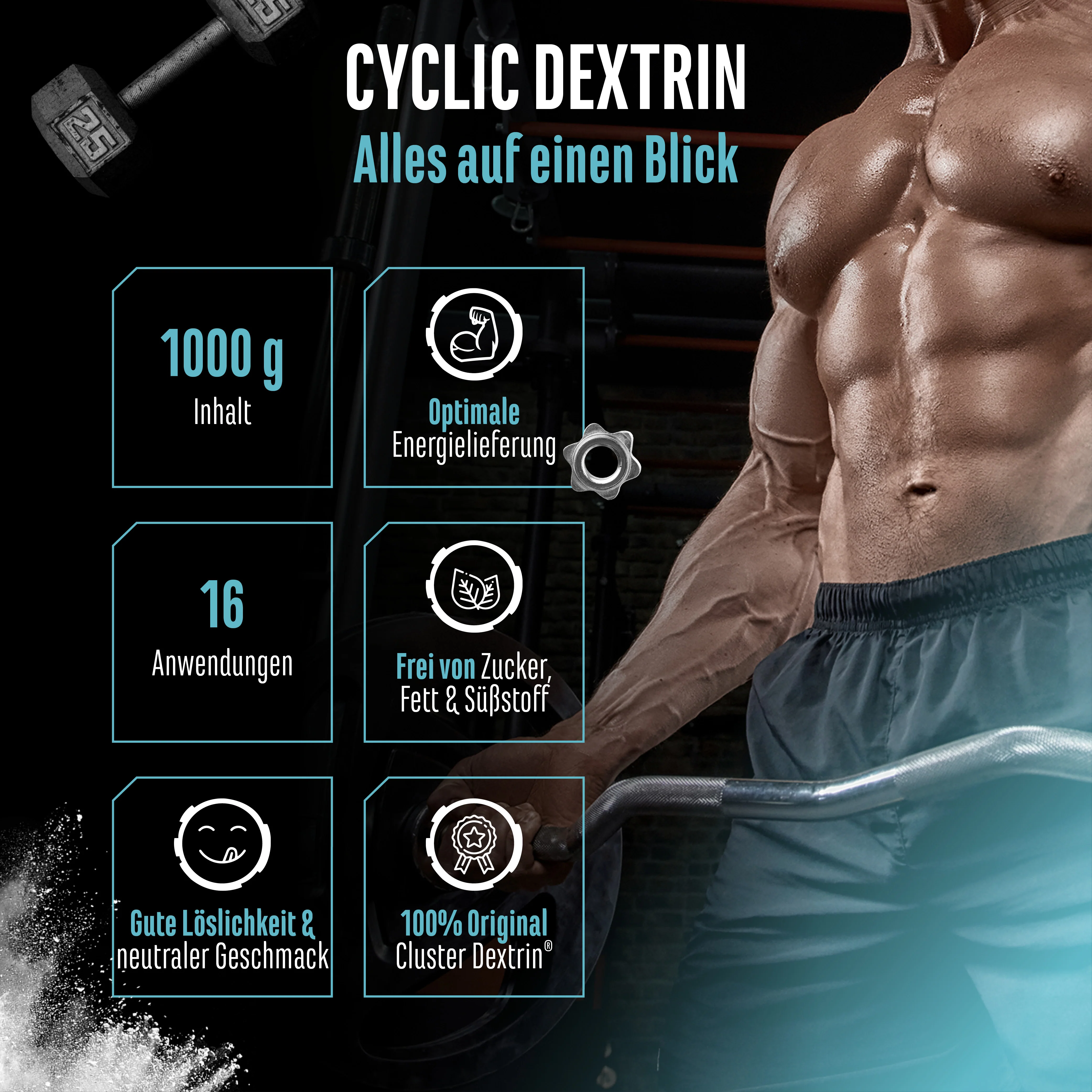Cyclic - Cluster Dextrin - 1000g - Image 3