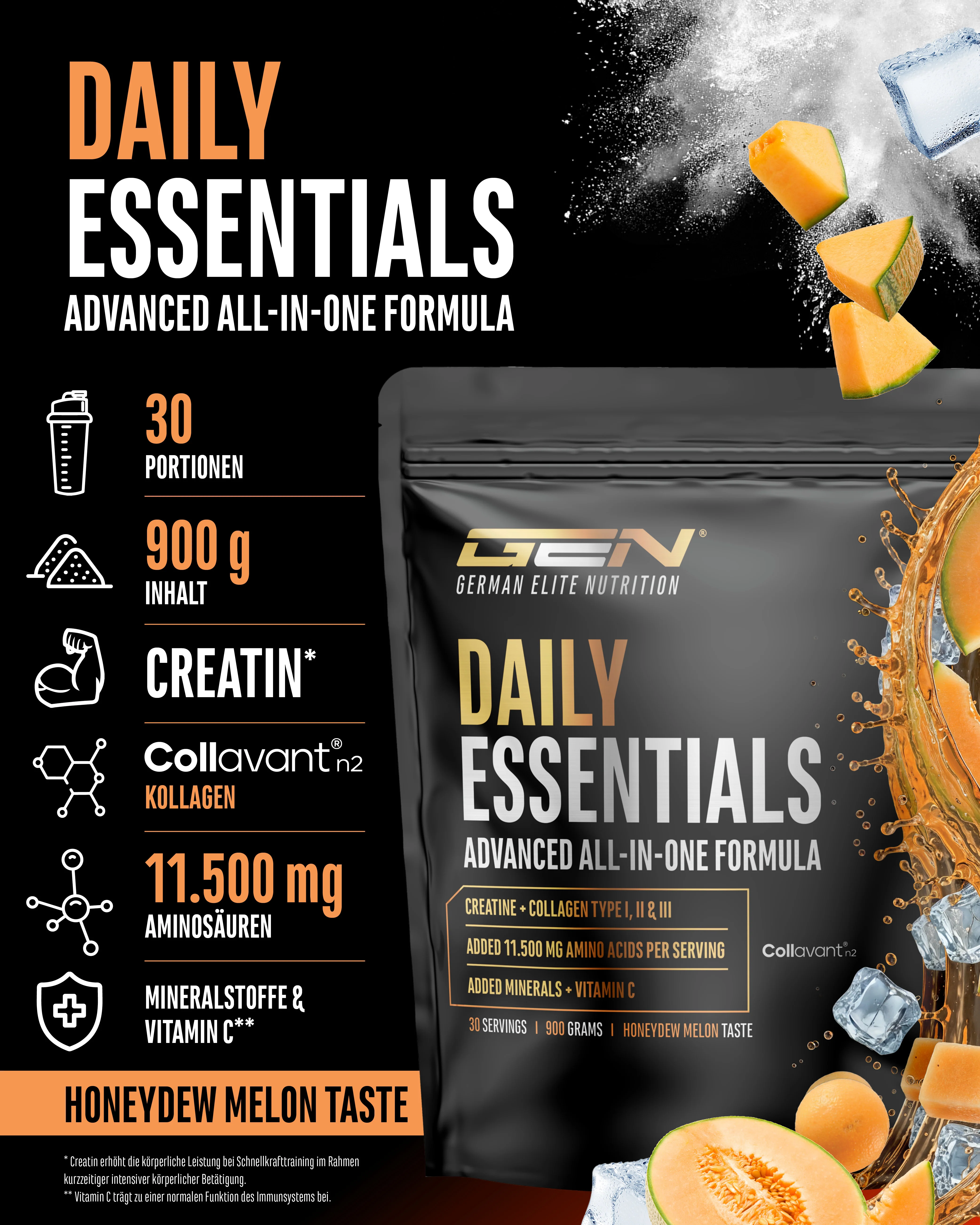 Daily Essentials - Creatin + Kollagen - All in one Drink - Image 3