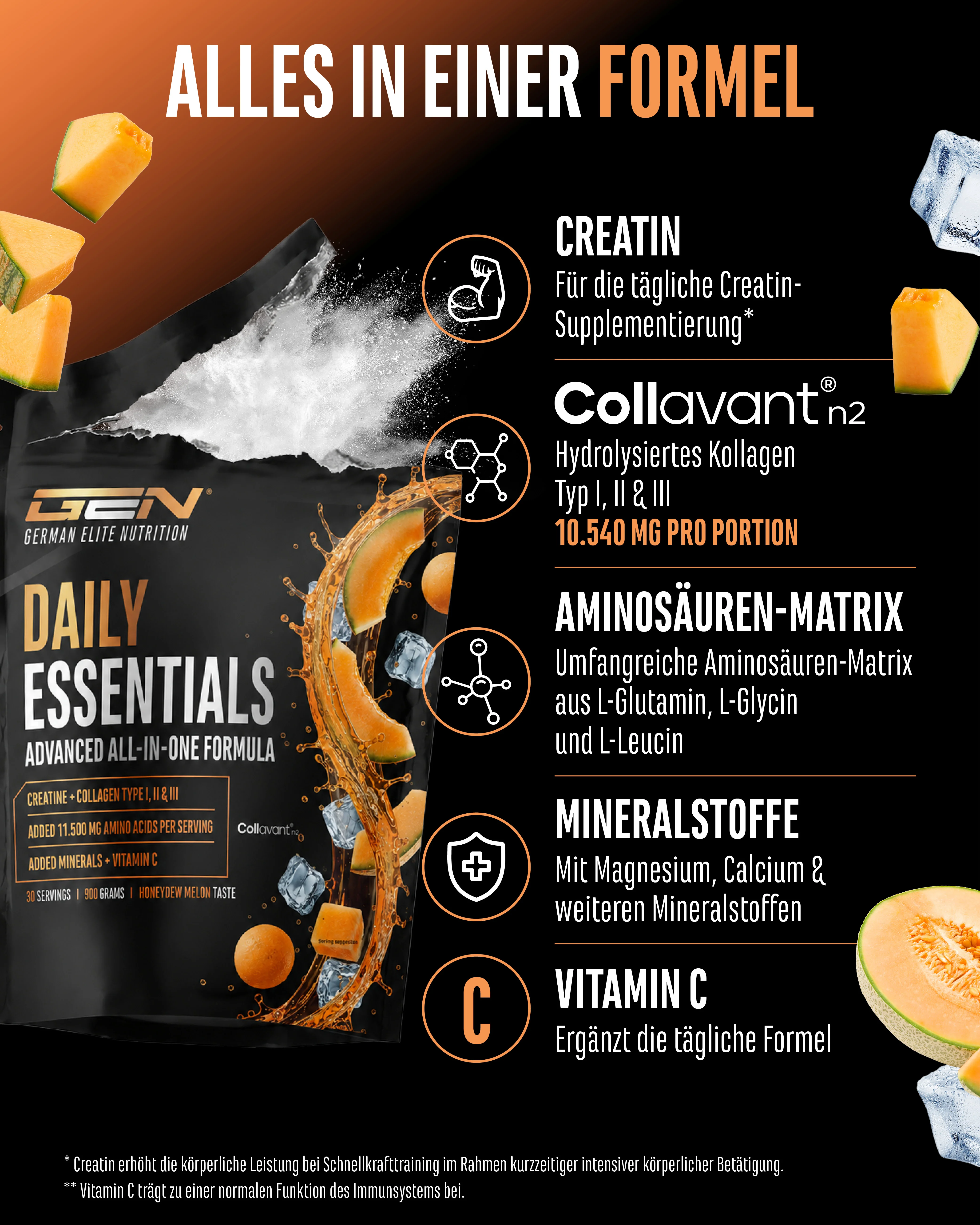 Daily Essentials - Creatin + Kollagen - All in one Drink - Image 6