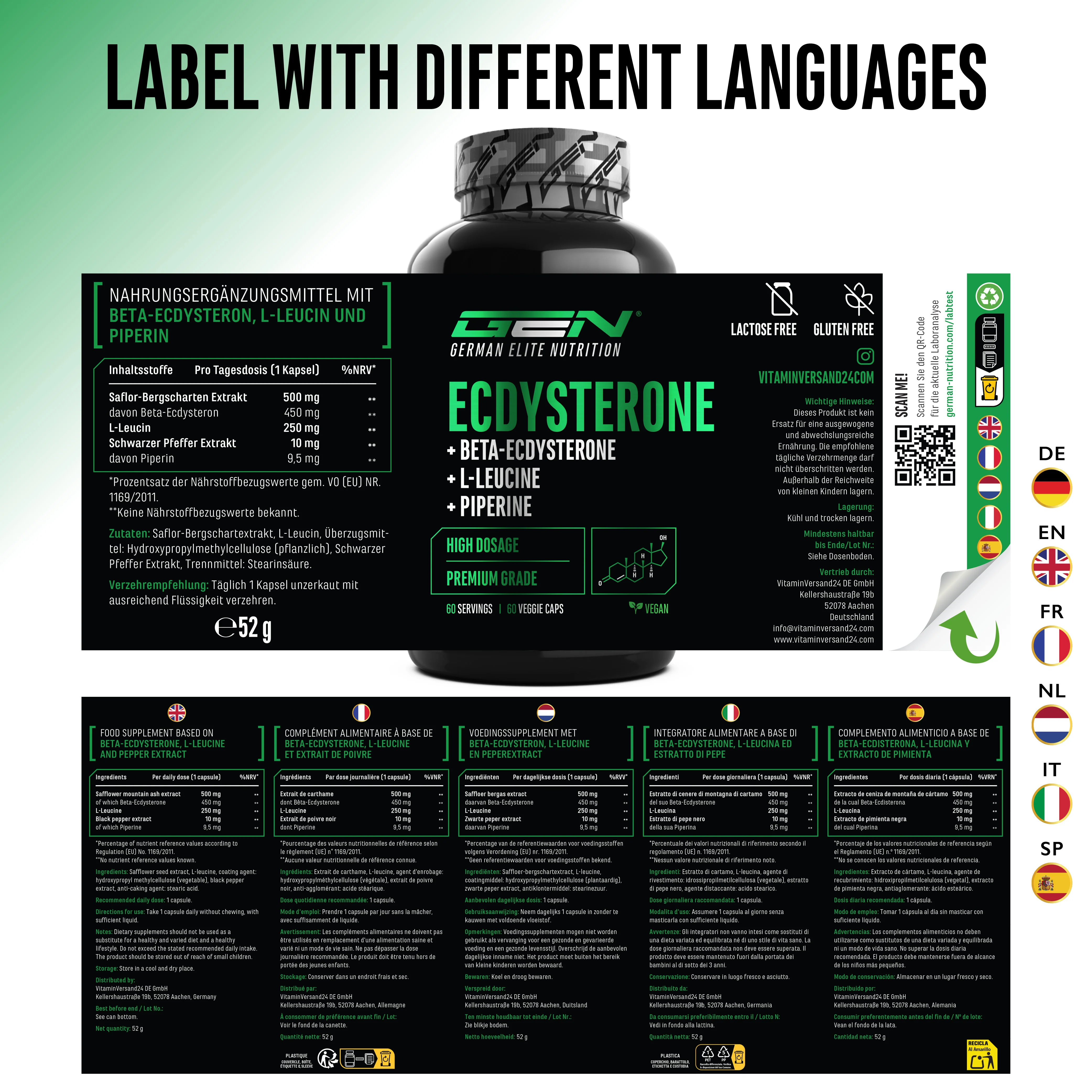 Ecdysteron - 450 mg, 60 Kapseln - Image 7