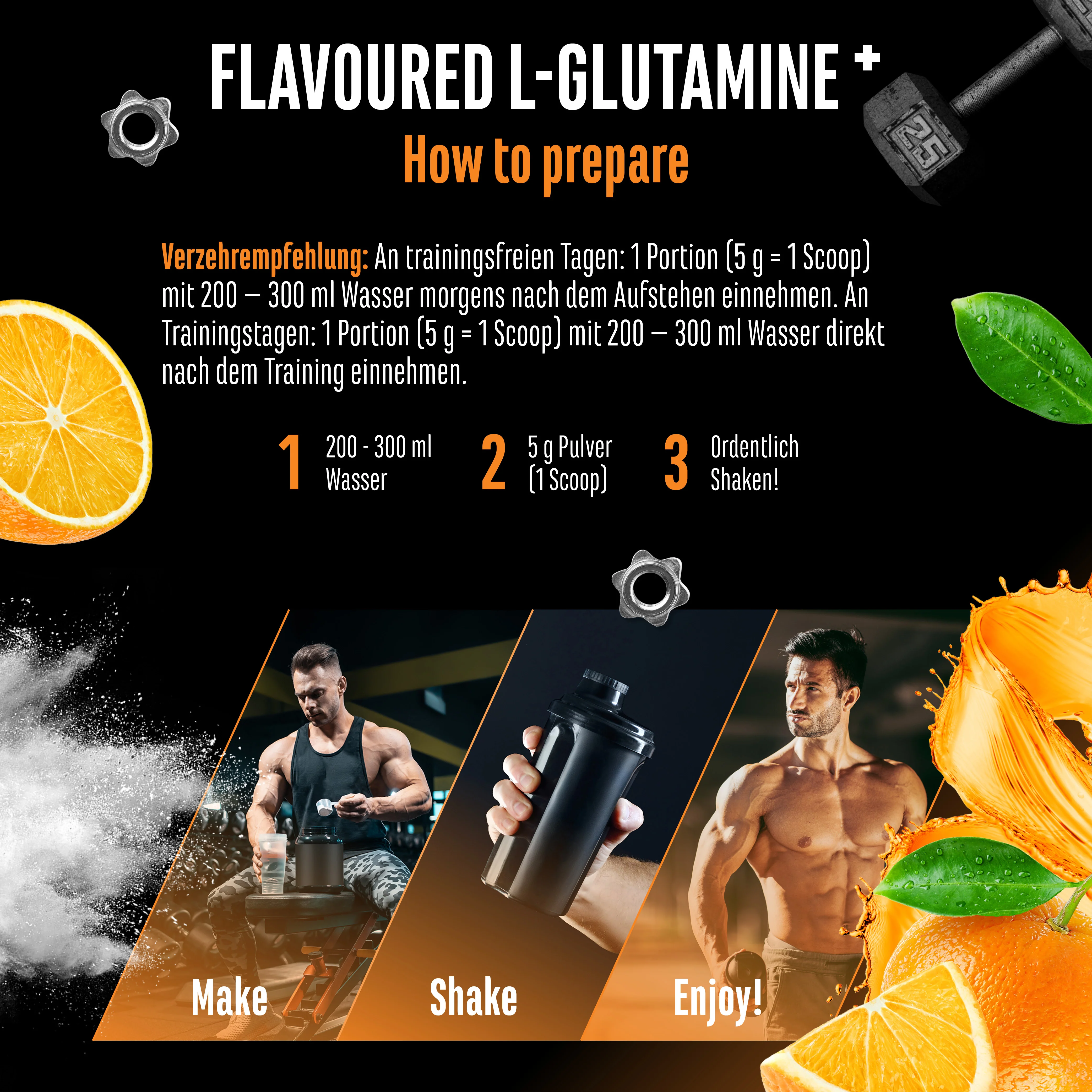 L-Glutamin Pulver Flavoured - Image 8