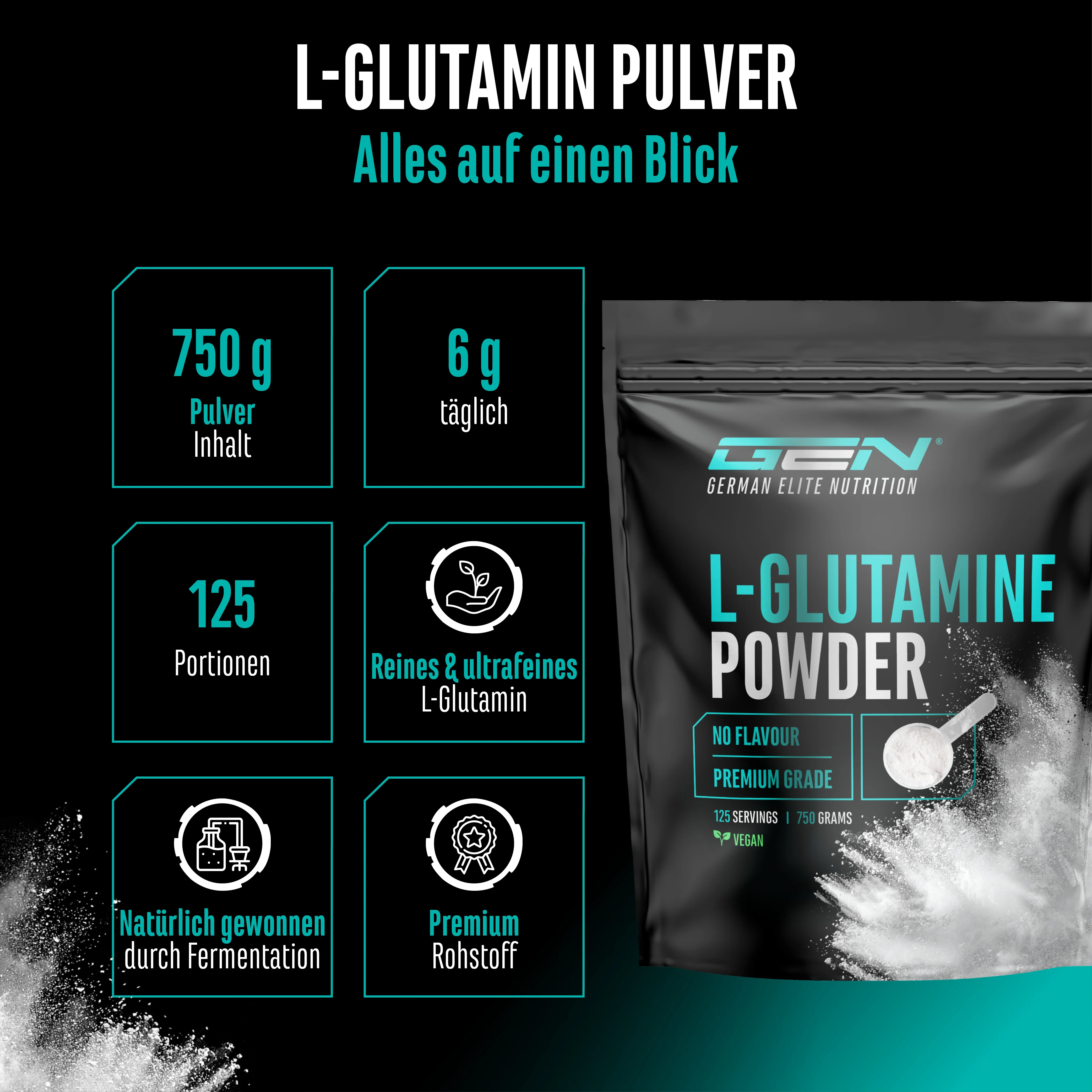 L-Glutamin Pulver - Image 2