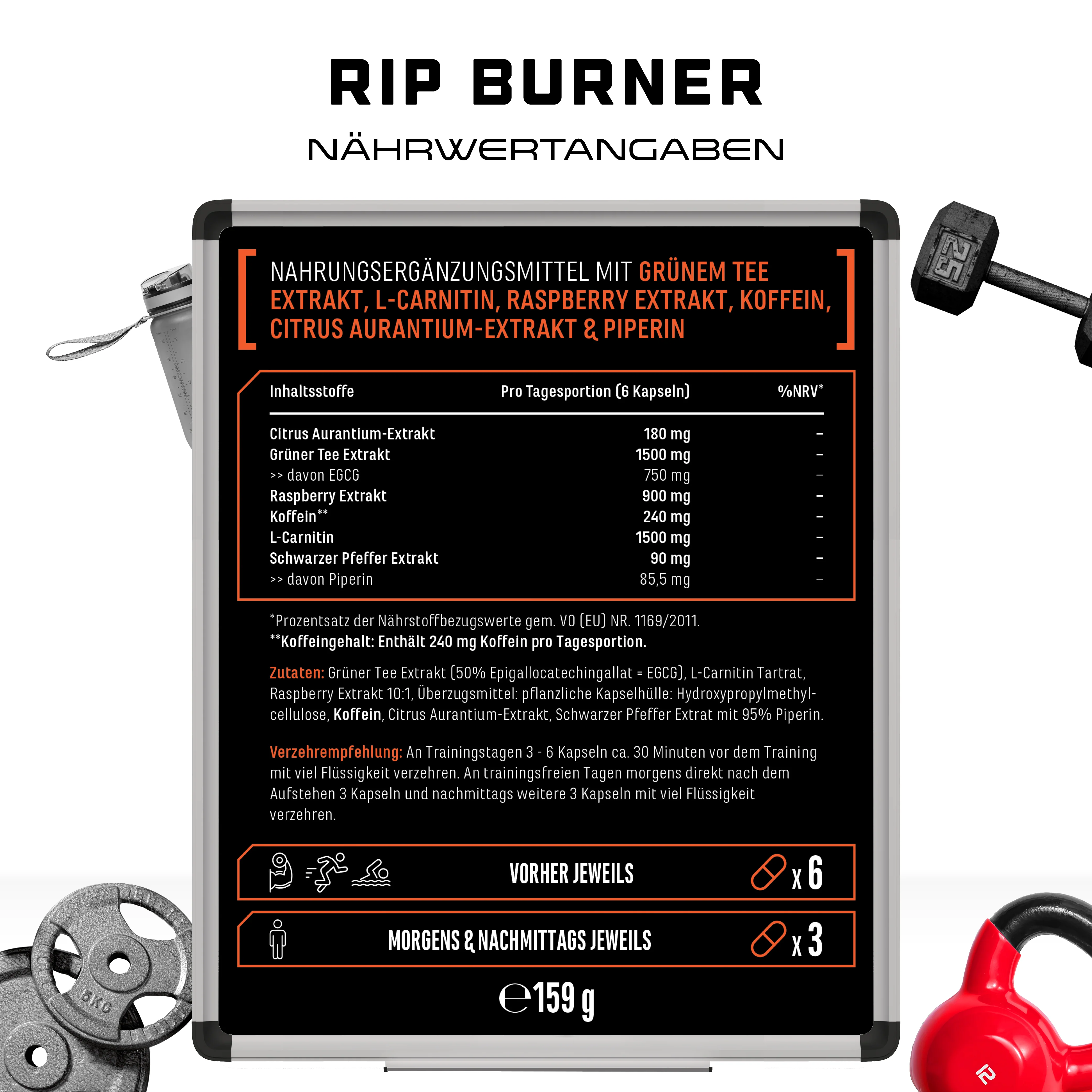 RIP Burner - 180 Kapseln - Definitionsphase & Diät - Image 6
