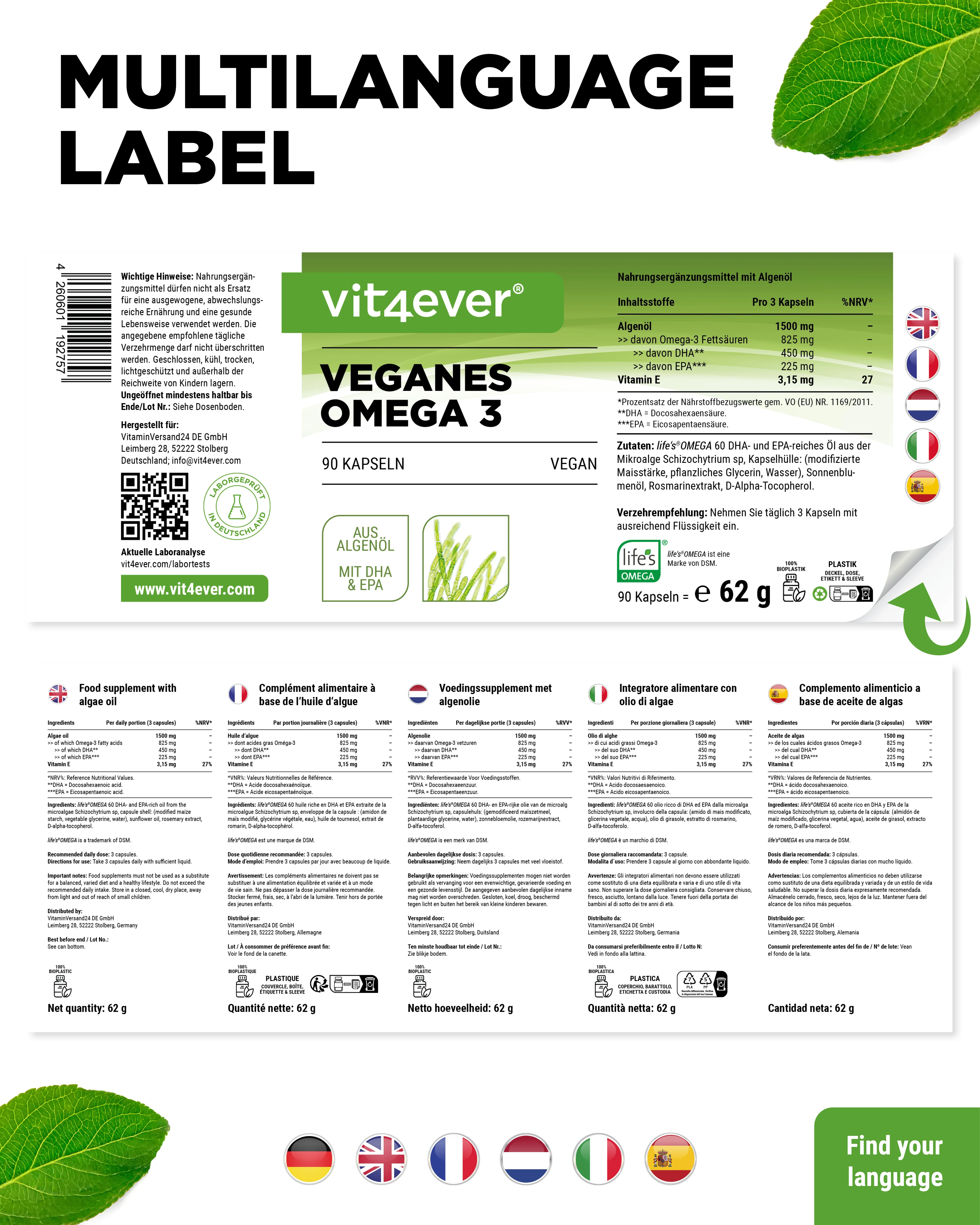 Algenöl Omega-3 Vegan - Image 6