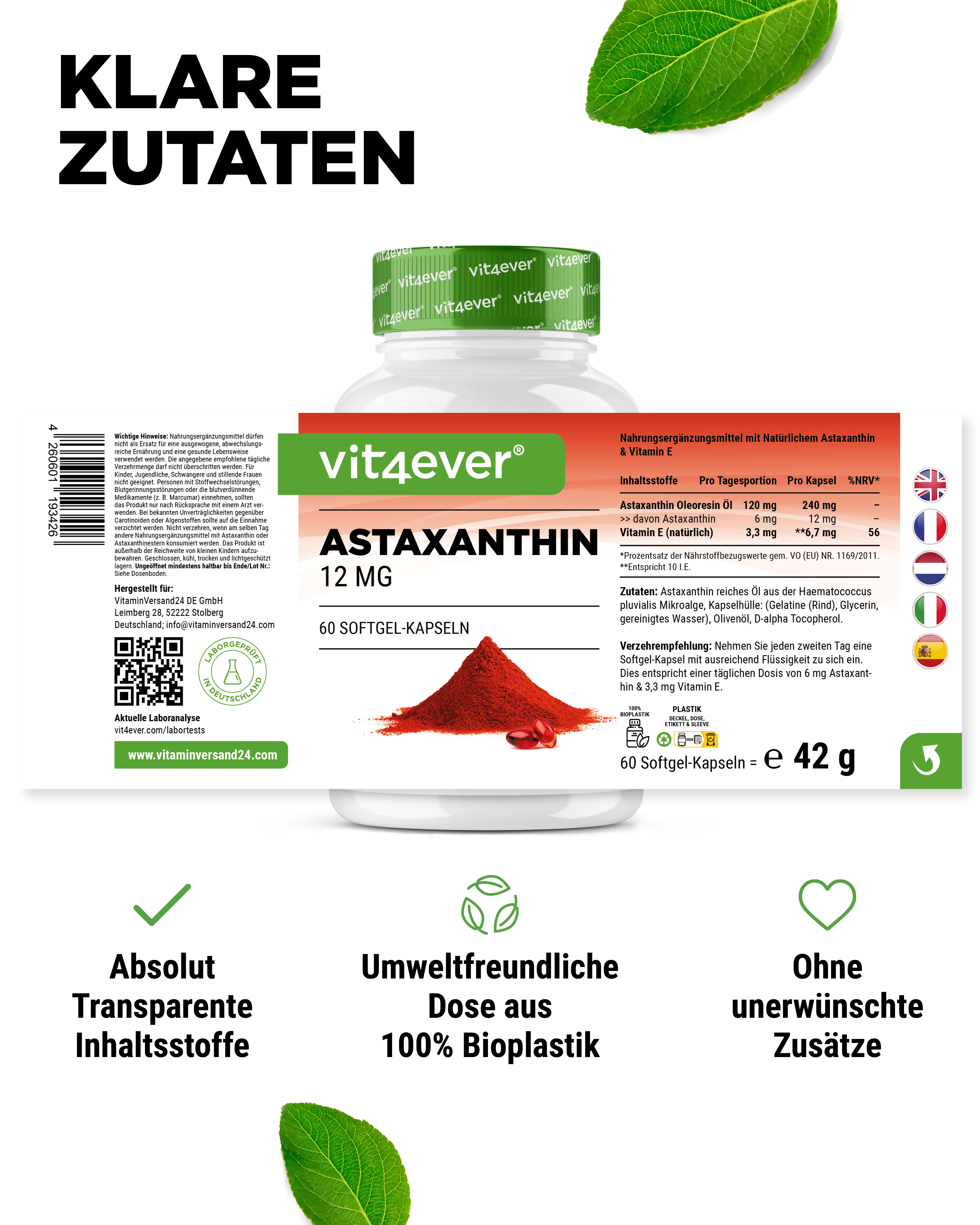 Astaxanthin - 12 mg - Image 11