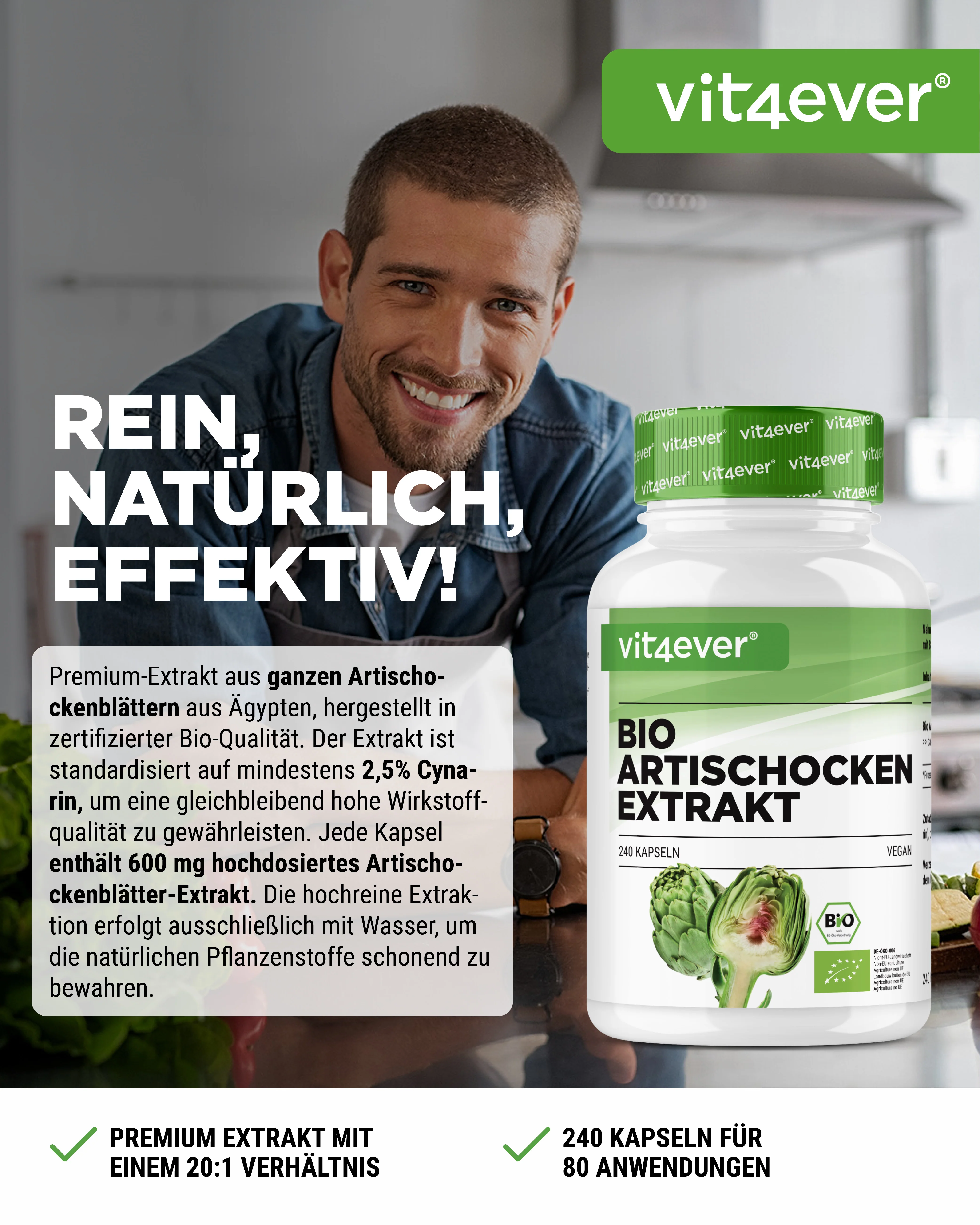 Bio Artischocken Extrakt - 2,5% Cynarin - Image 2
