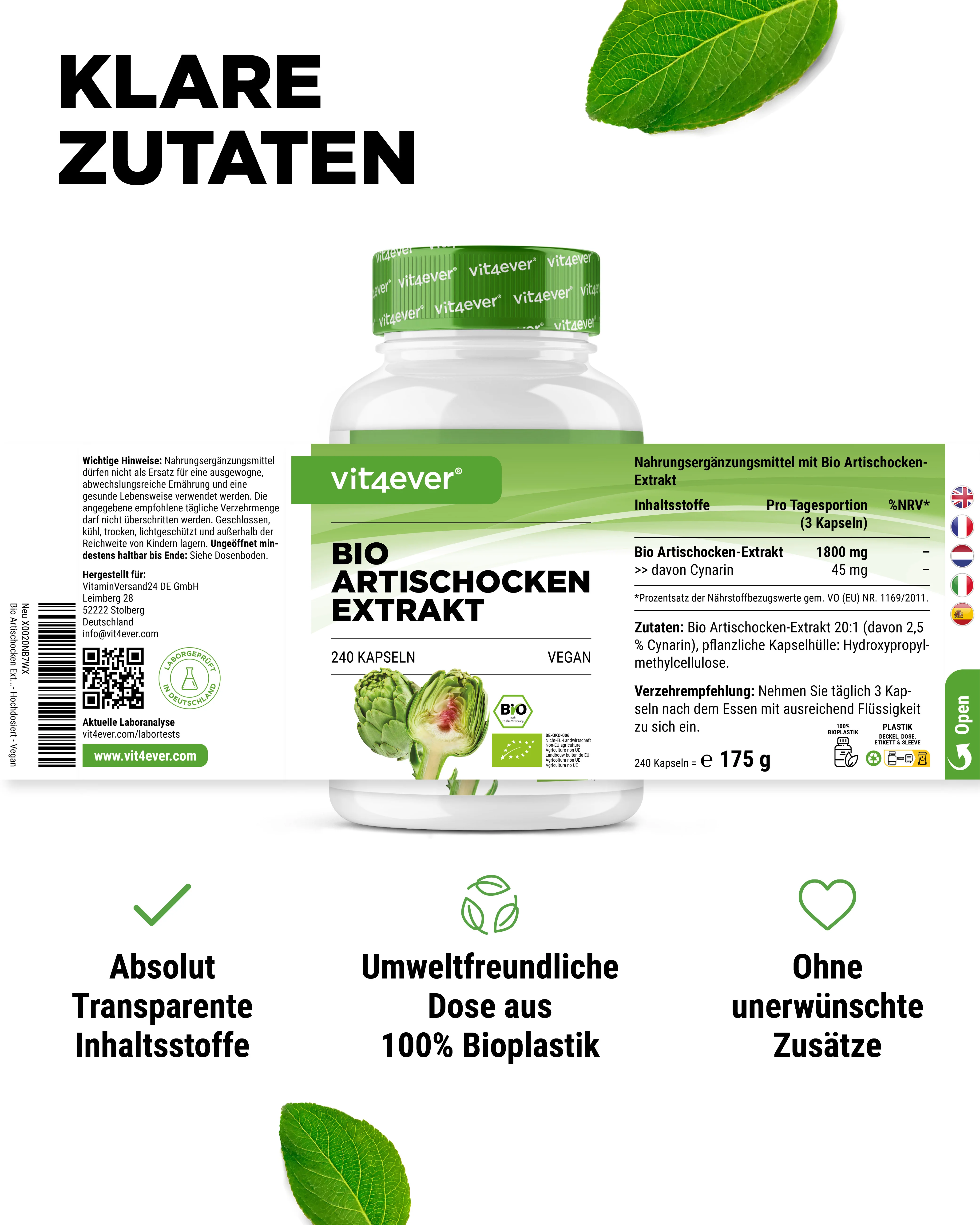 Bio Artischocken Extrakt - 2,5% Cynarin - Image 5