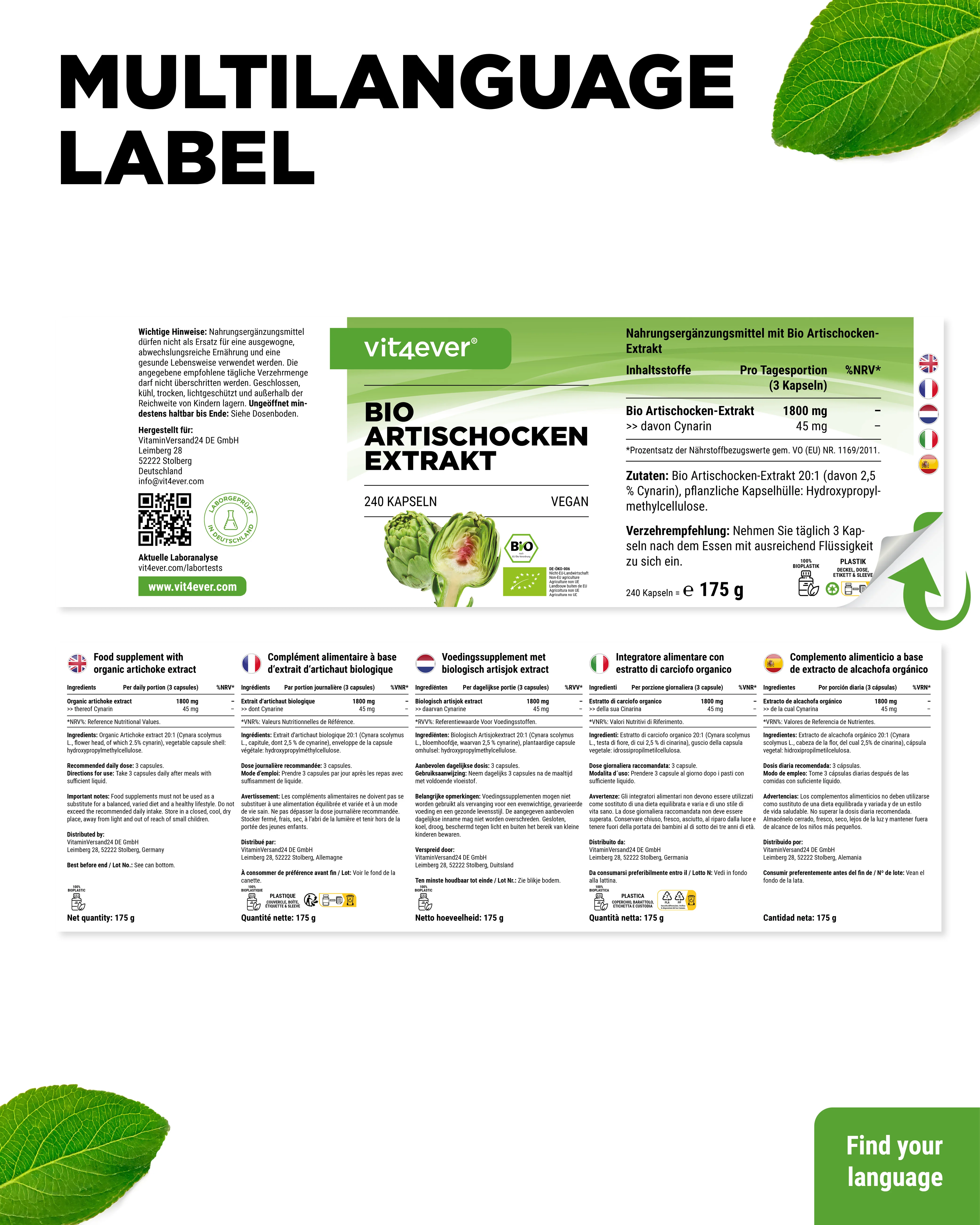 Bio Artischocken Extrakt - 2,5% Cynarin - Image 6