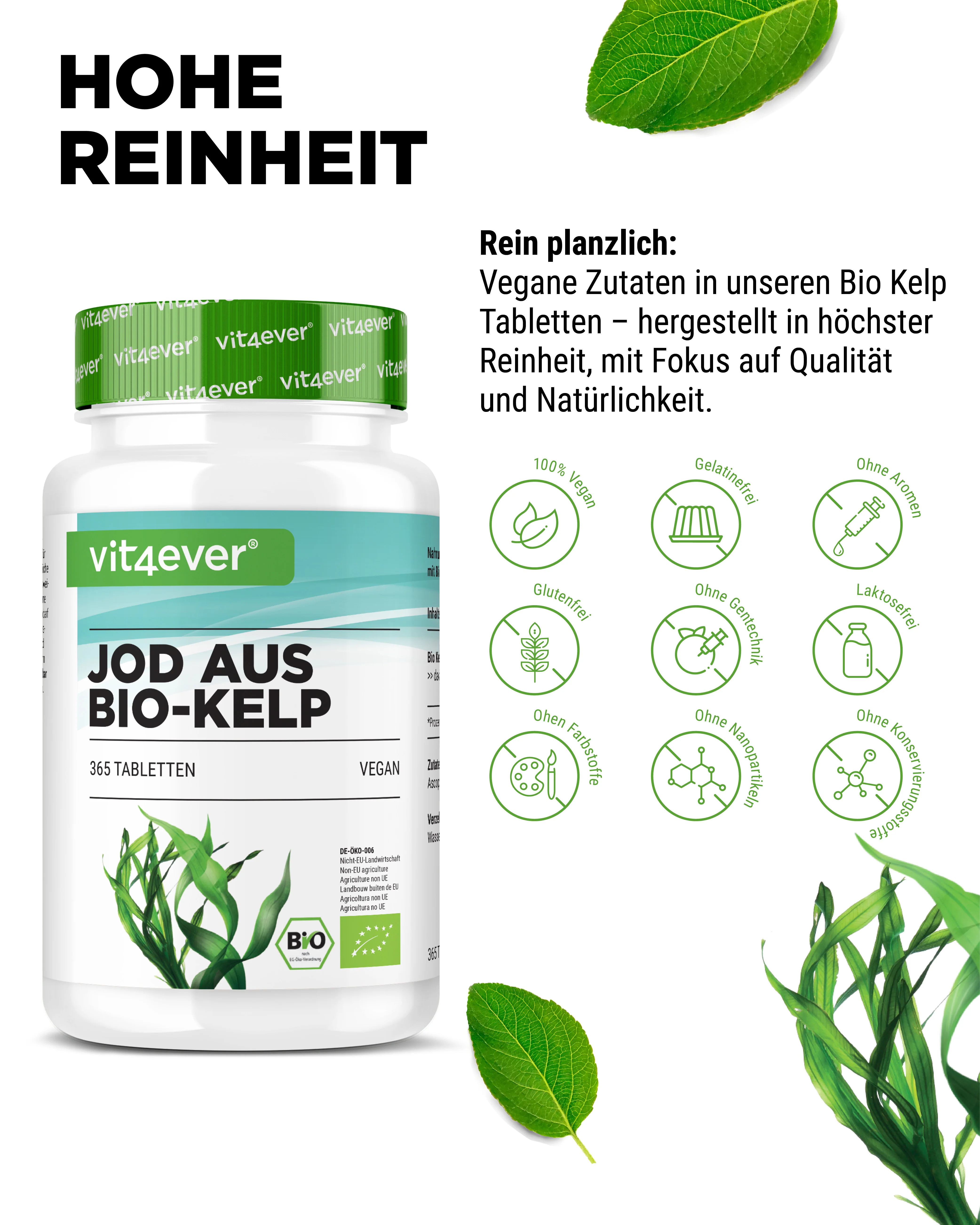 Bio Kelp Extrakt (Natürliches Jod) -  200 µg - Image 3