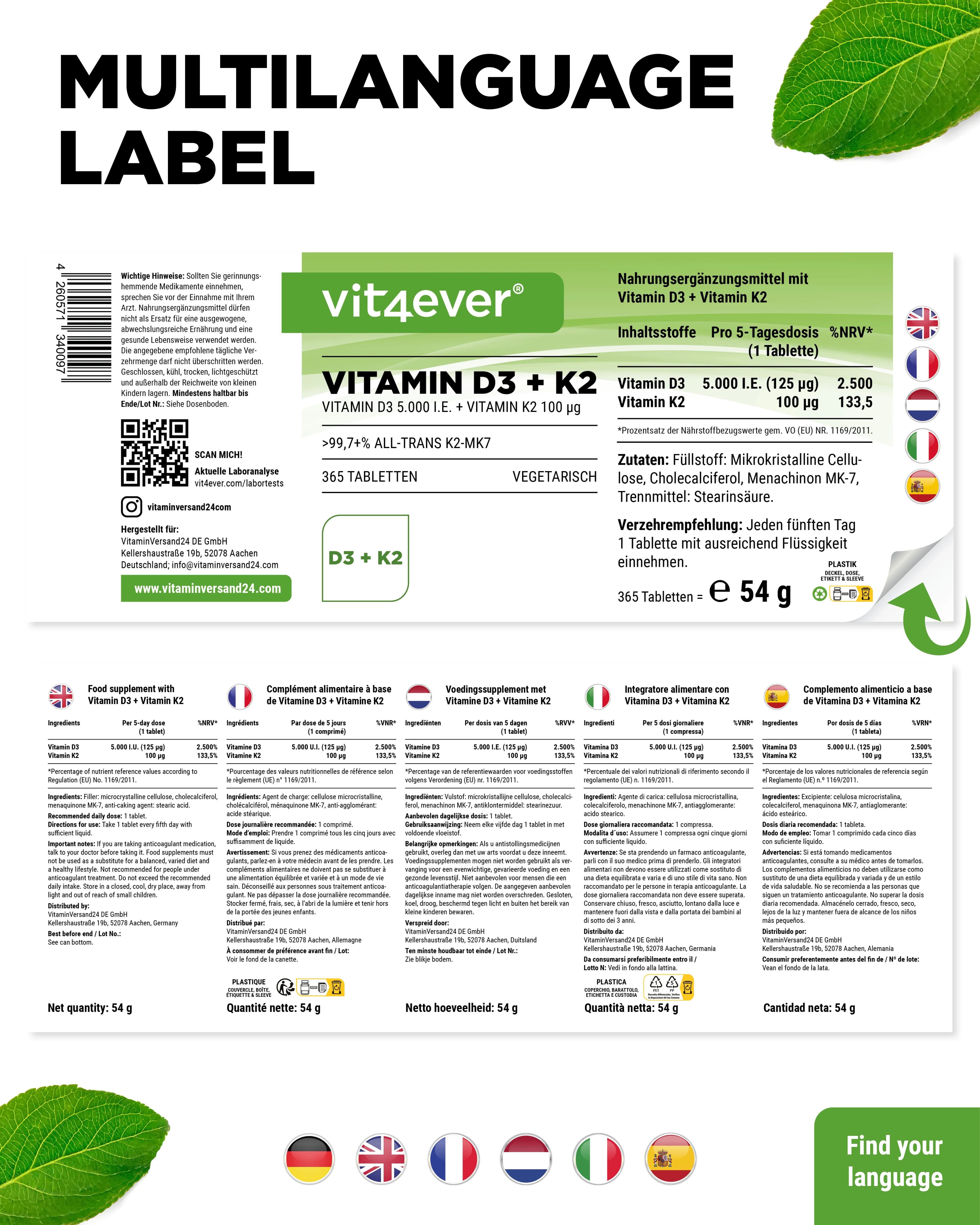 Vitamin D3 5.000 I.E. + Vitamin K2 100 mcg - Image 28