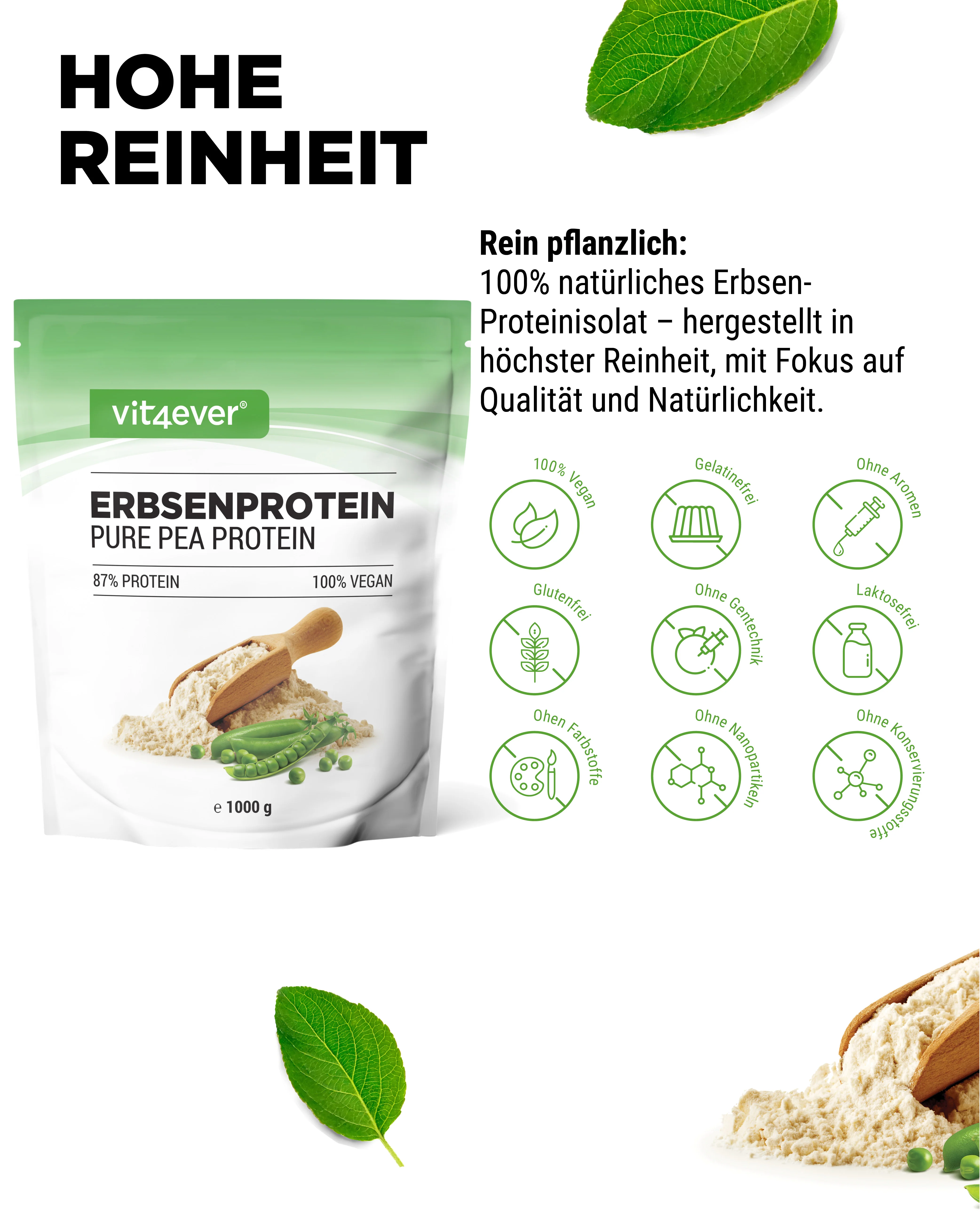 Erbsenprotein Pulver - 87% Proteingehalt - Image 4