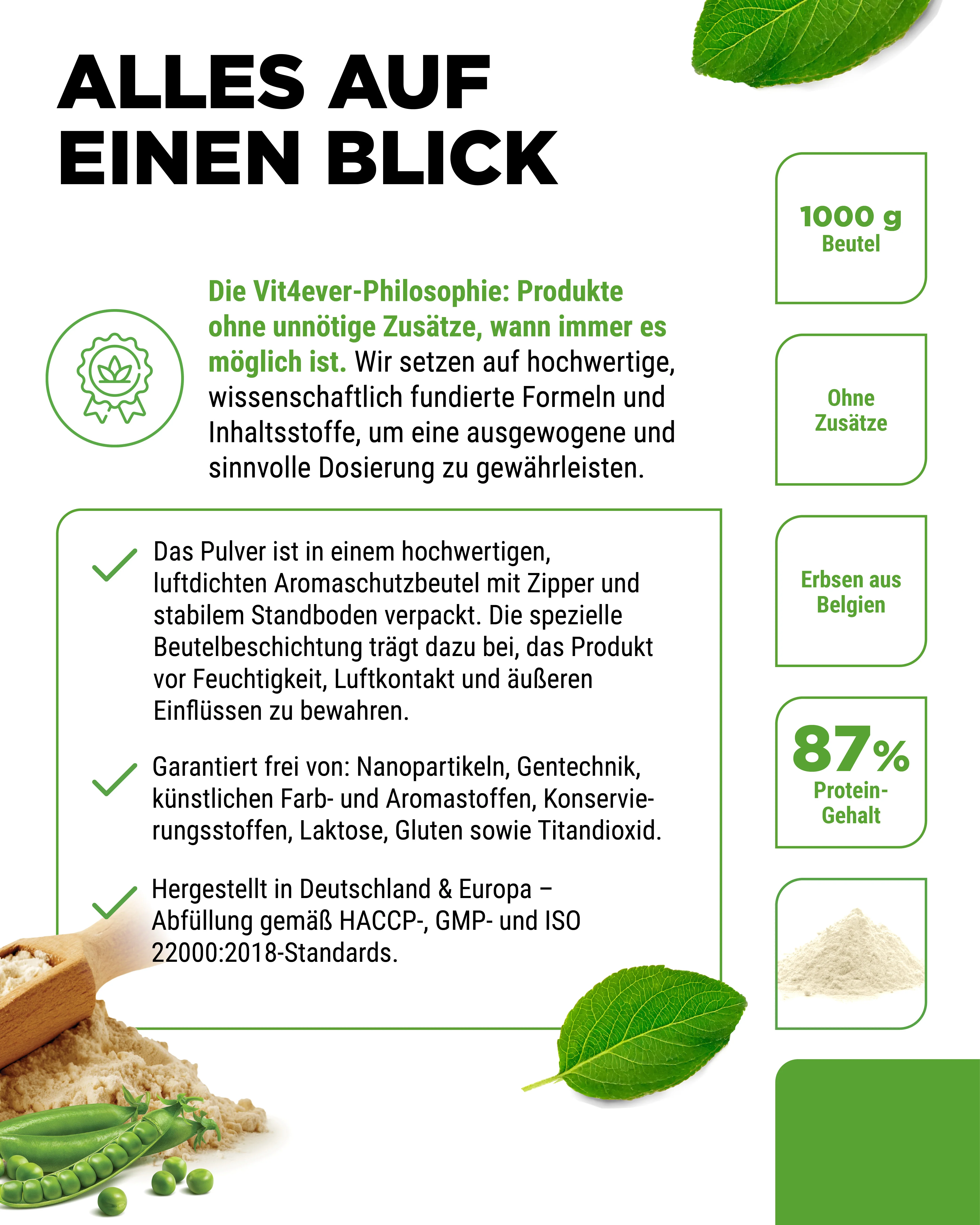 Erbsenprotein Pulver - 87% Proteingehalt - Image 5