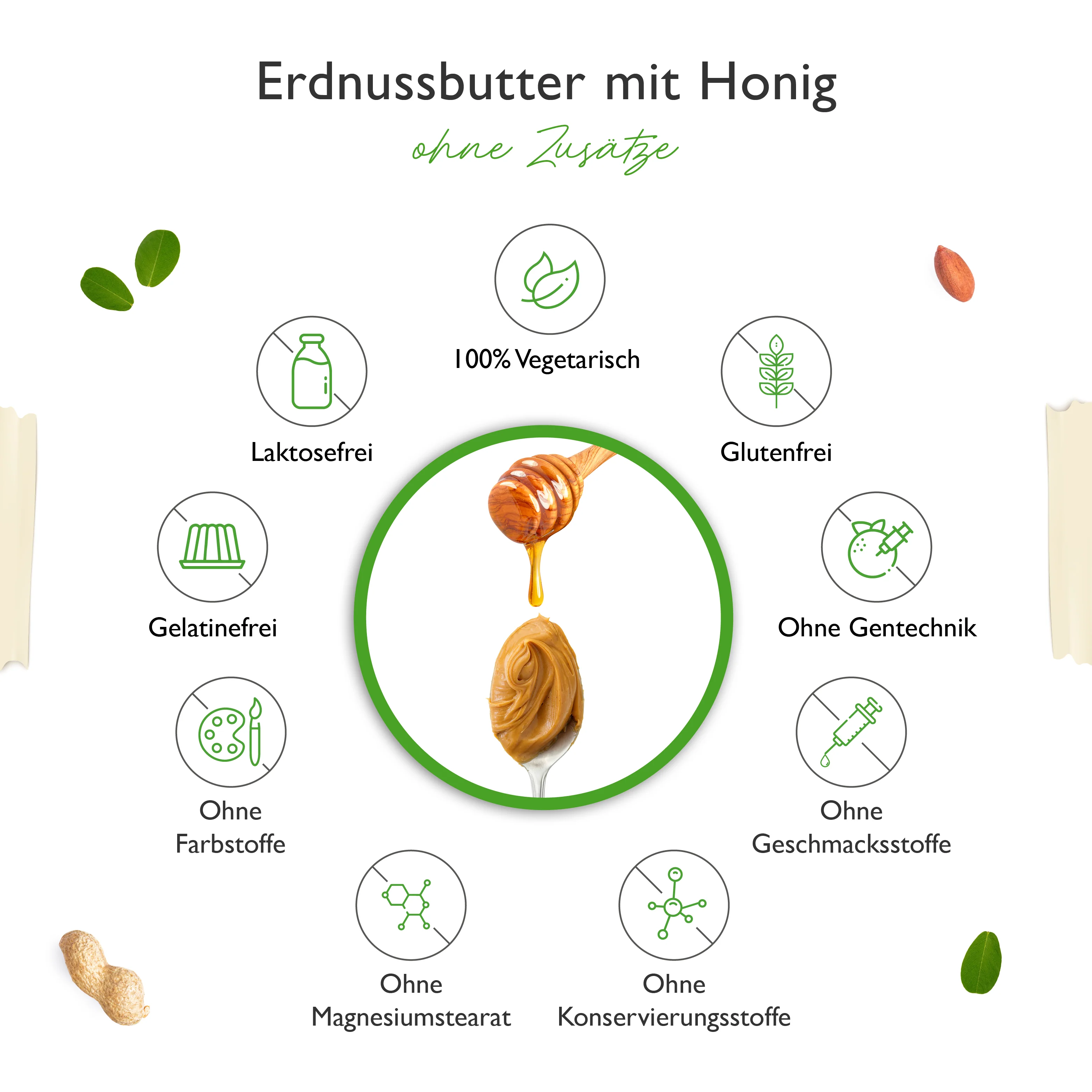 Erdnussbutter (Smooth) mit Honig - Image 4