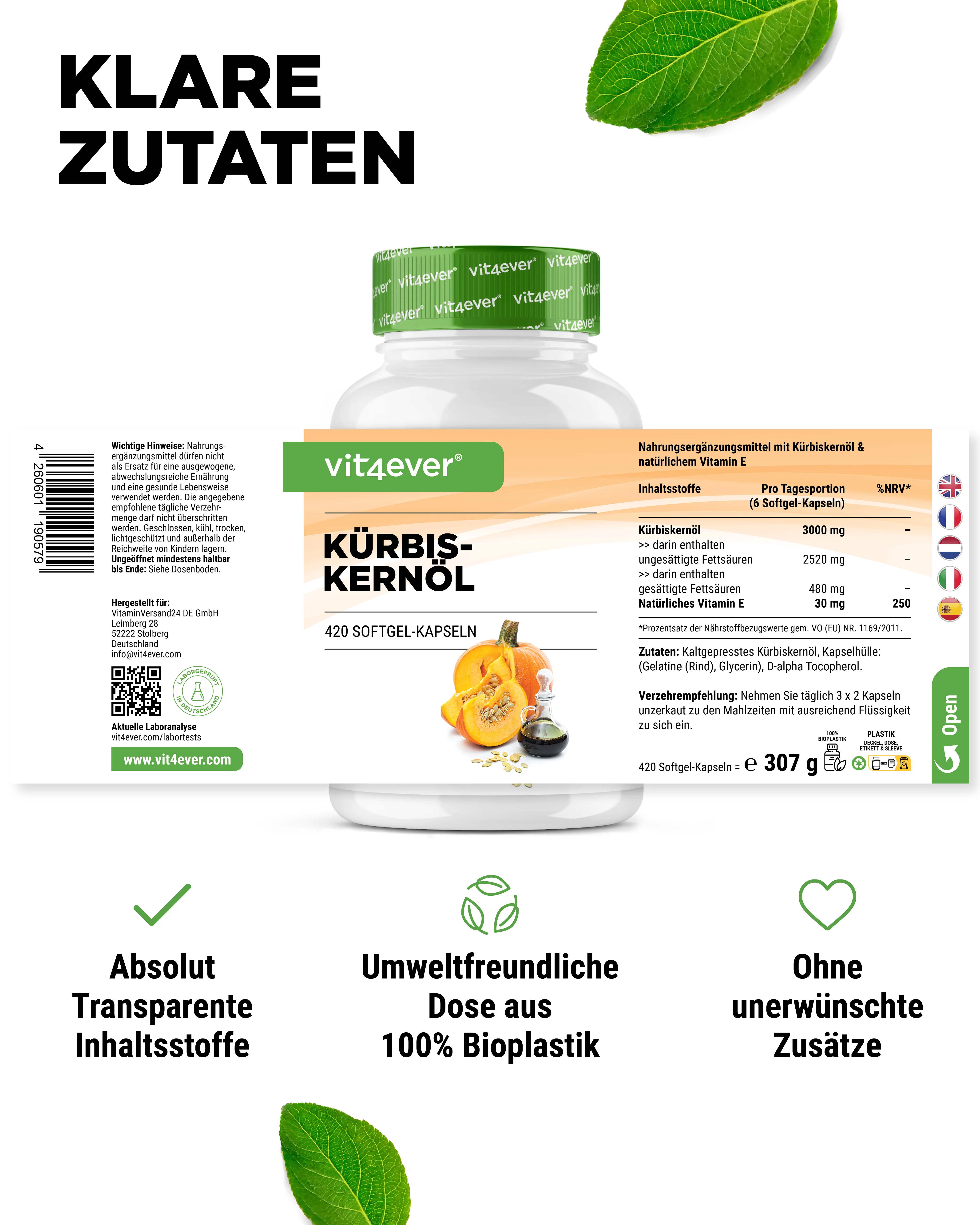Kürbiskernöl Kapseln - Image 5