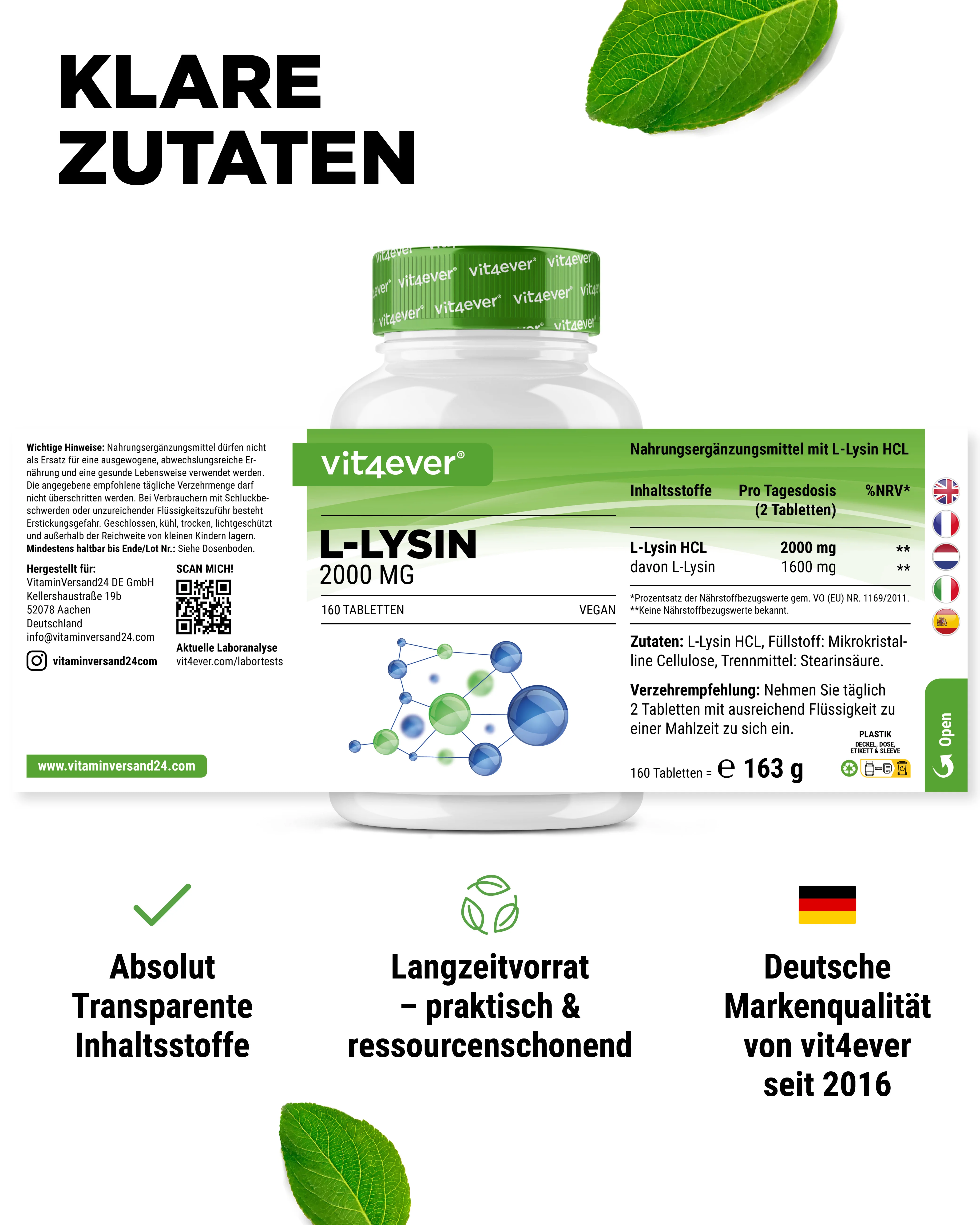 L-Lysin 1000 mg hochdosiert - Image 12