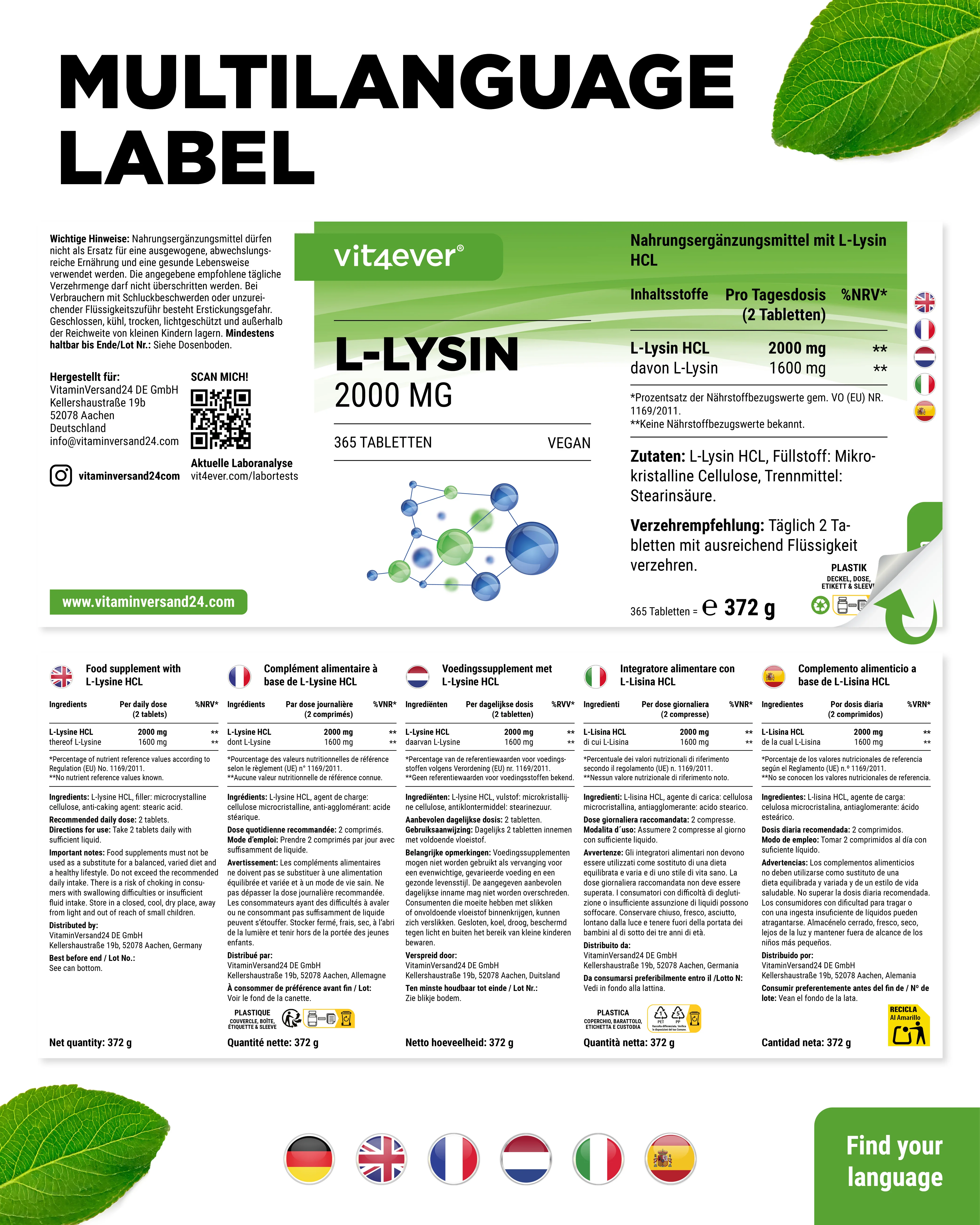 L-Lysin 1000 mg hochdosiert - Image 6