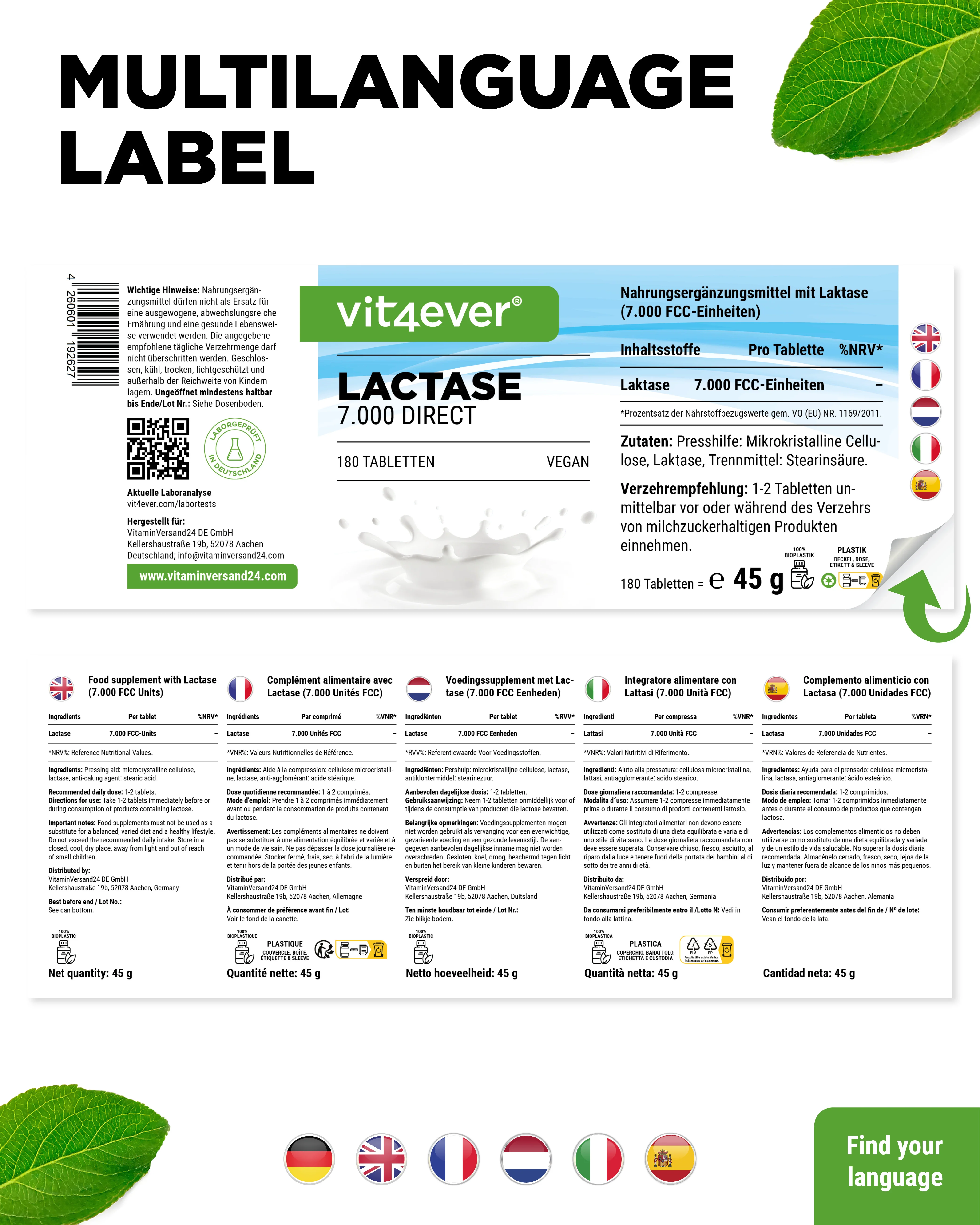 Laktase - á 7000 FCC-Einheiten, - Image 12