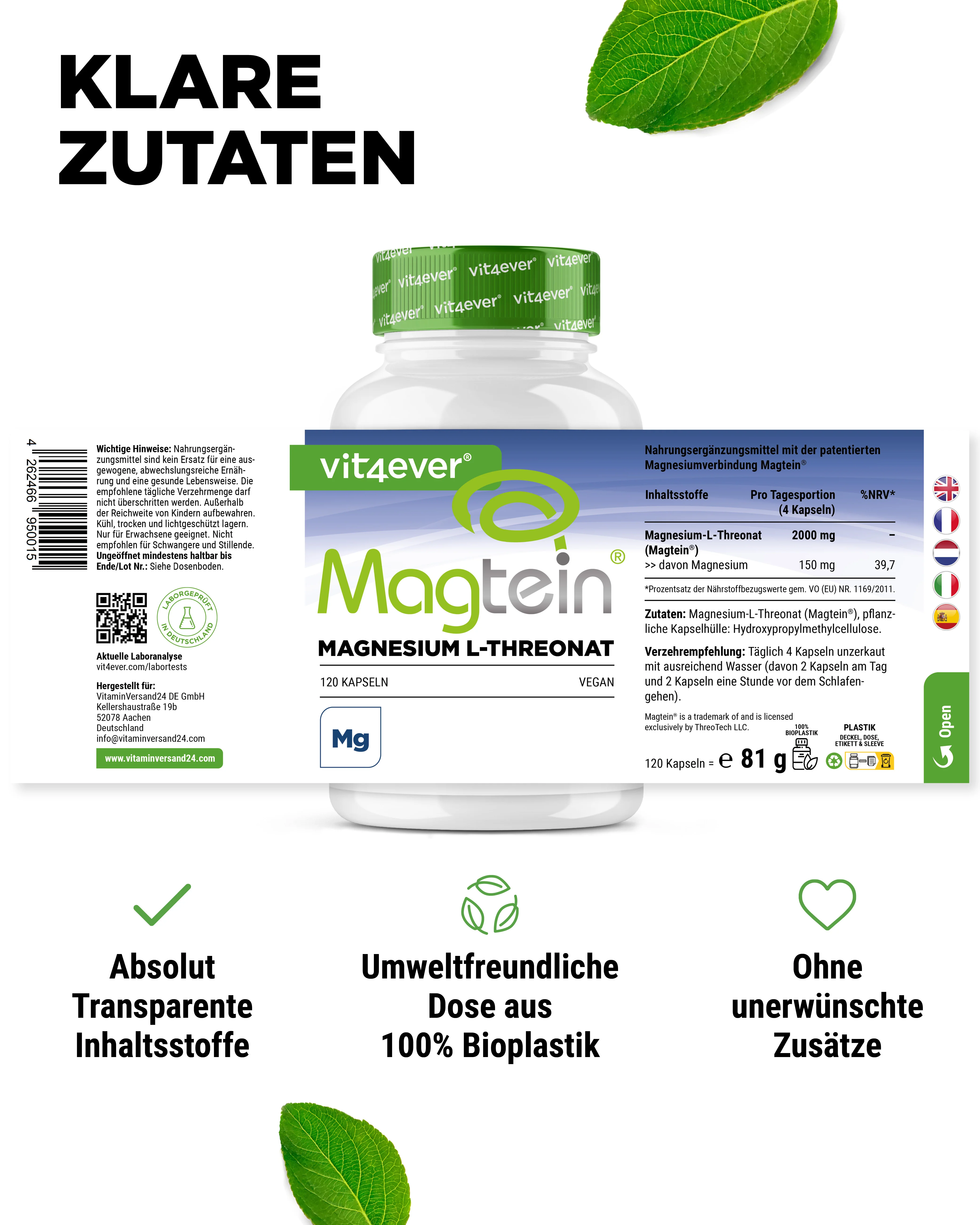 Magnesium - Magtein - L-Threonate - Image 5