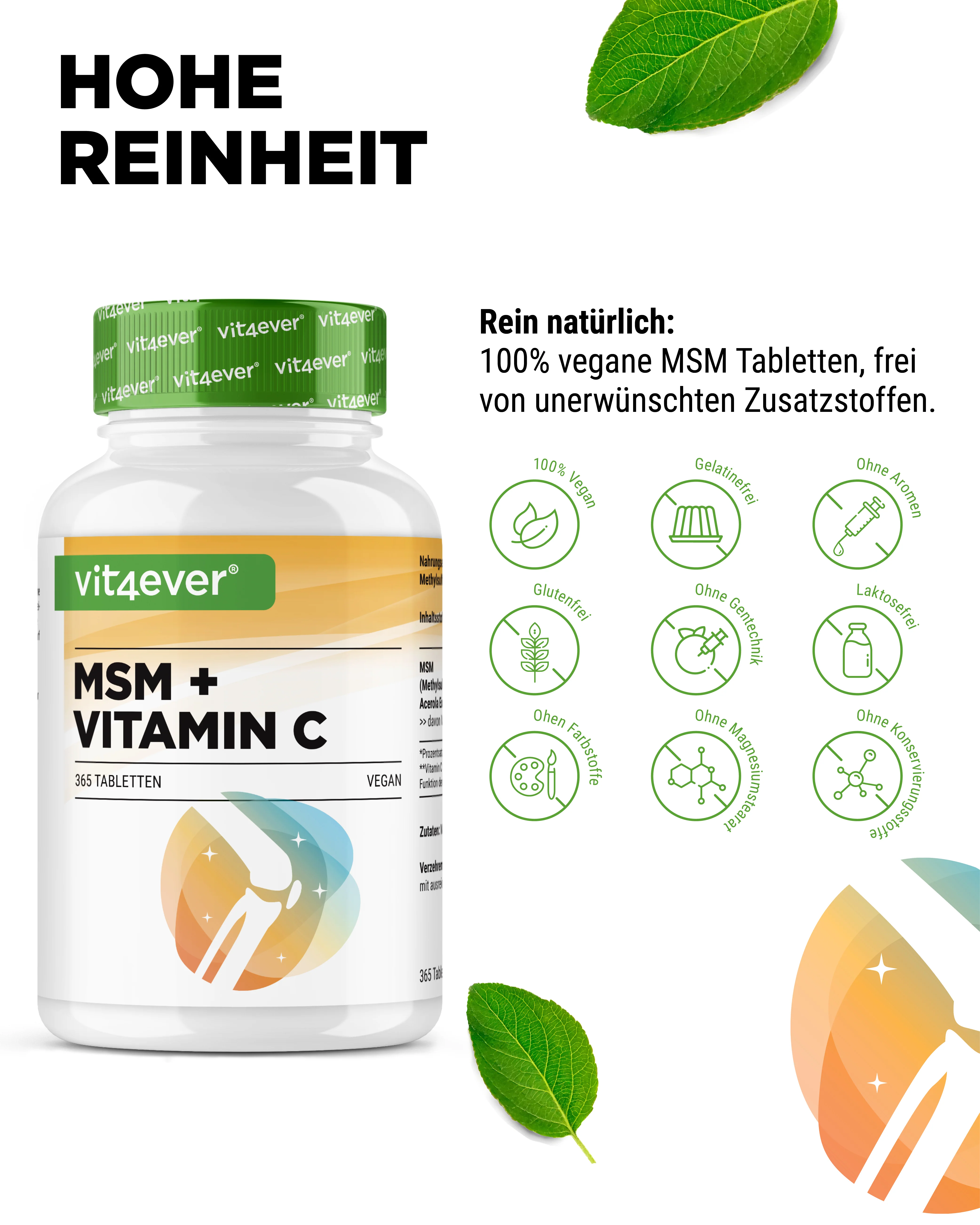 MSM + Vitamin C  - 1000mg - Image 3