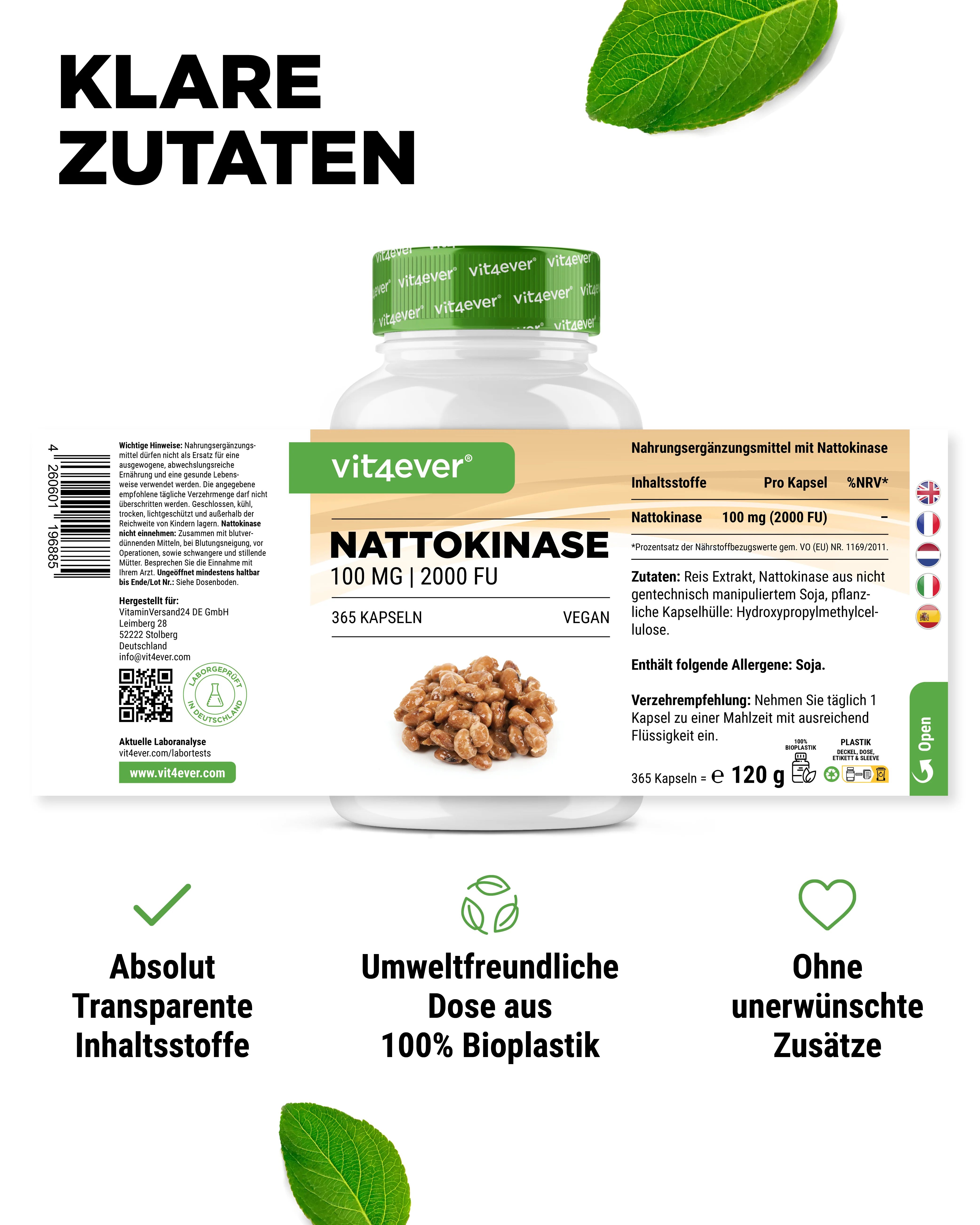Nattokinase 100 mg (2000 FU) - Image 5