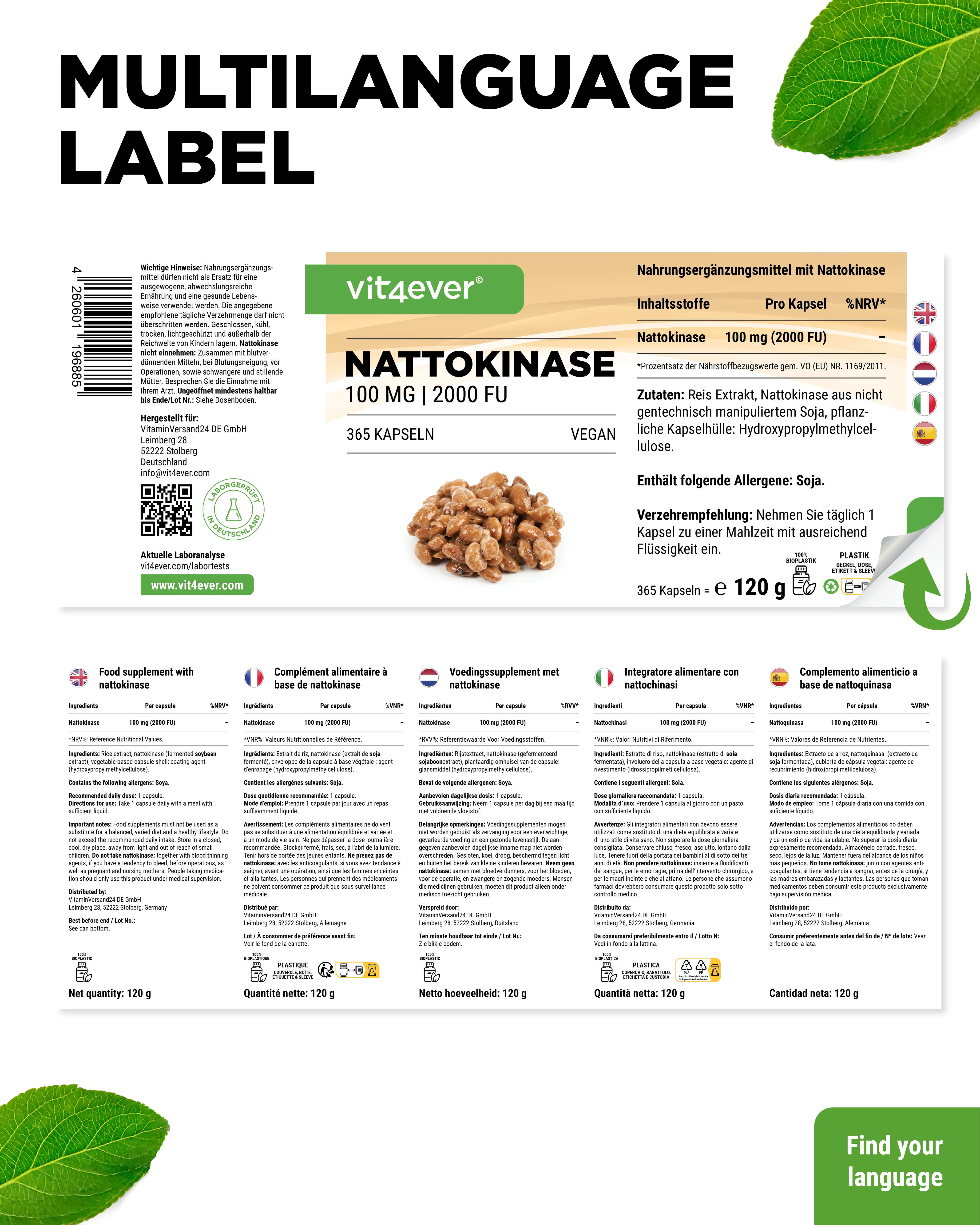 Nattokinase 100 mg (2000 FU) - Image 6
