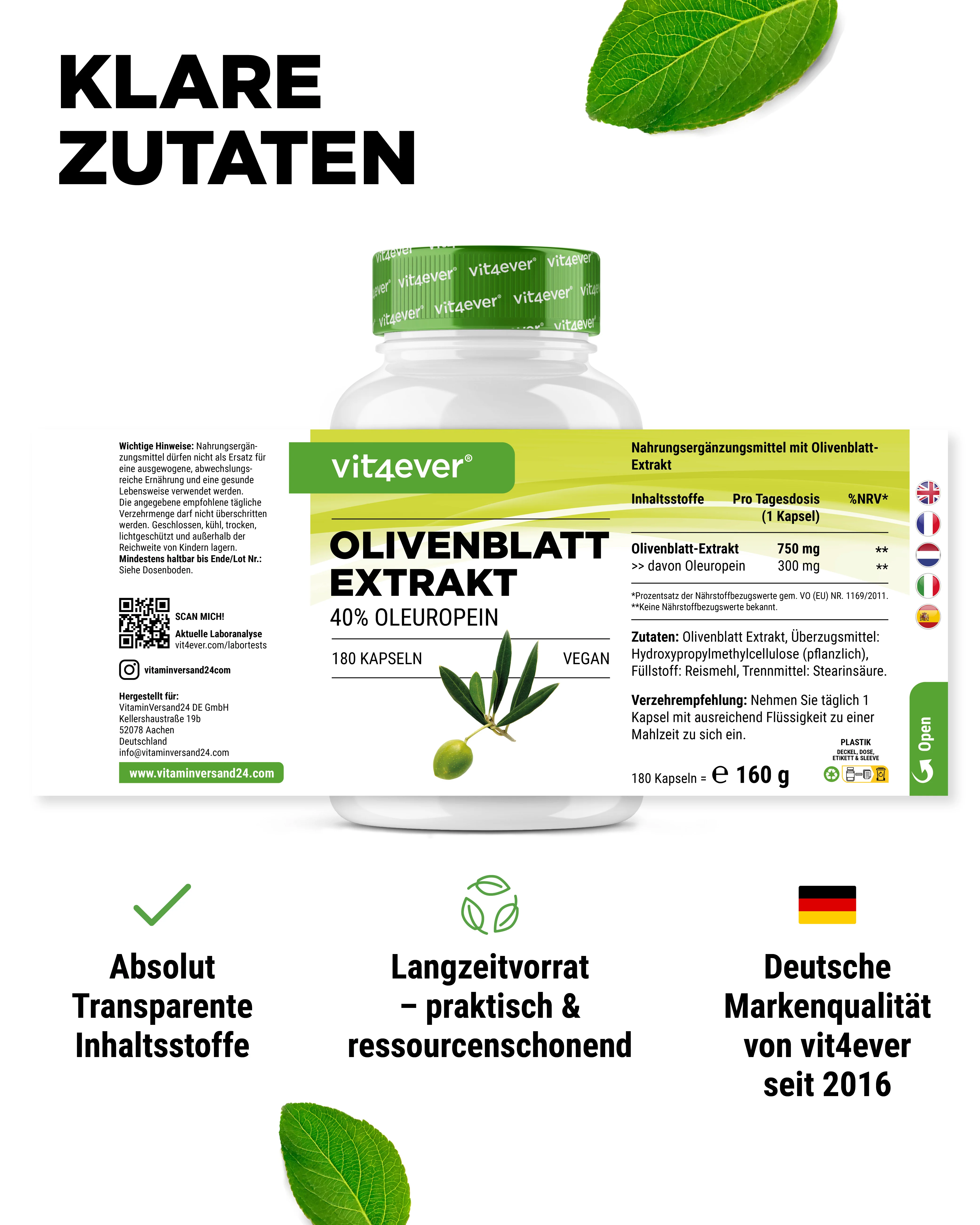 Olivenblatt Extrakt - 40% Oleuropein - Image 5