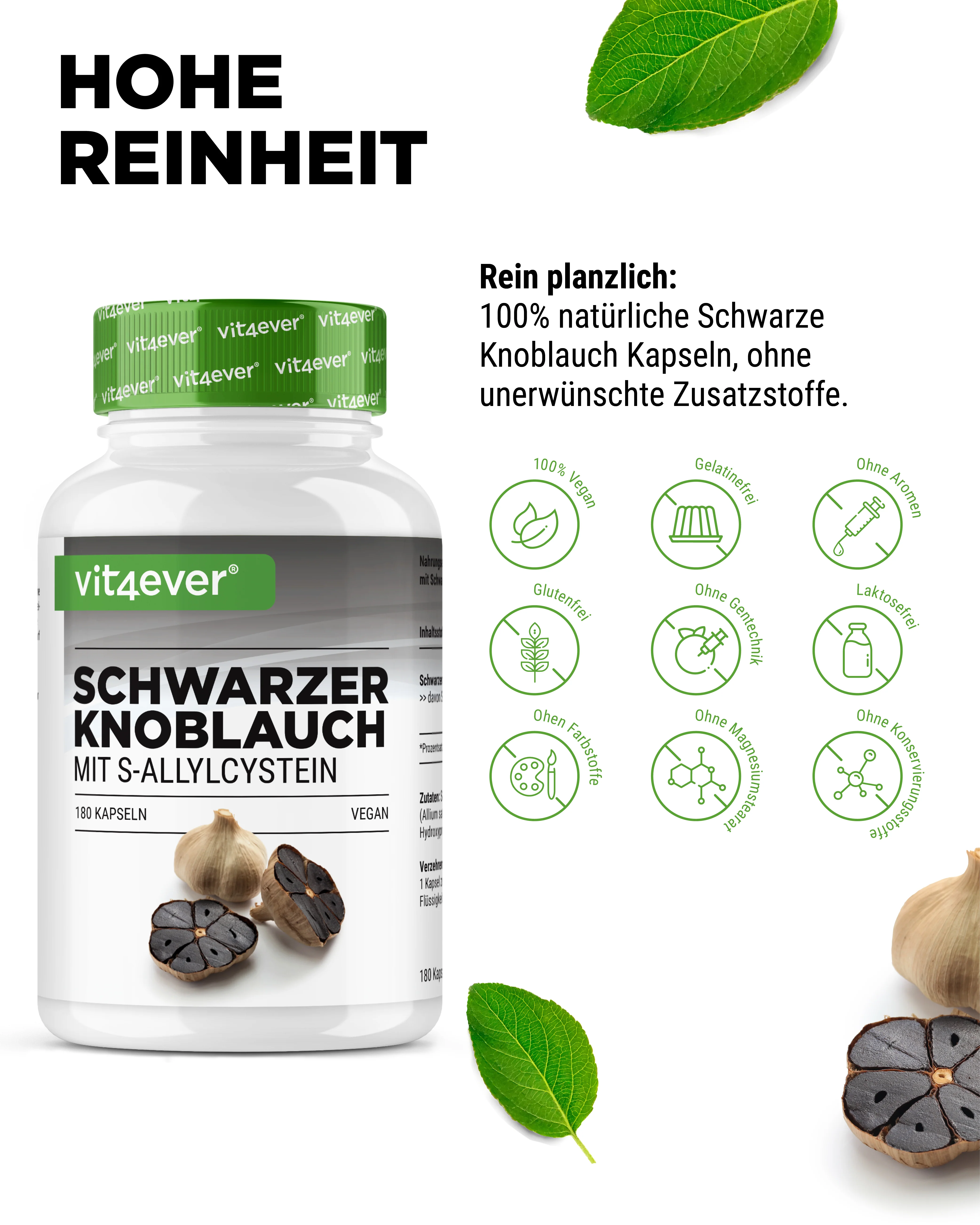 Schwarzer Knoblauch Extrakt - 750 mg - Image 3