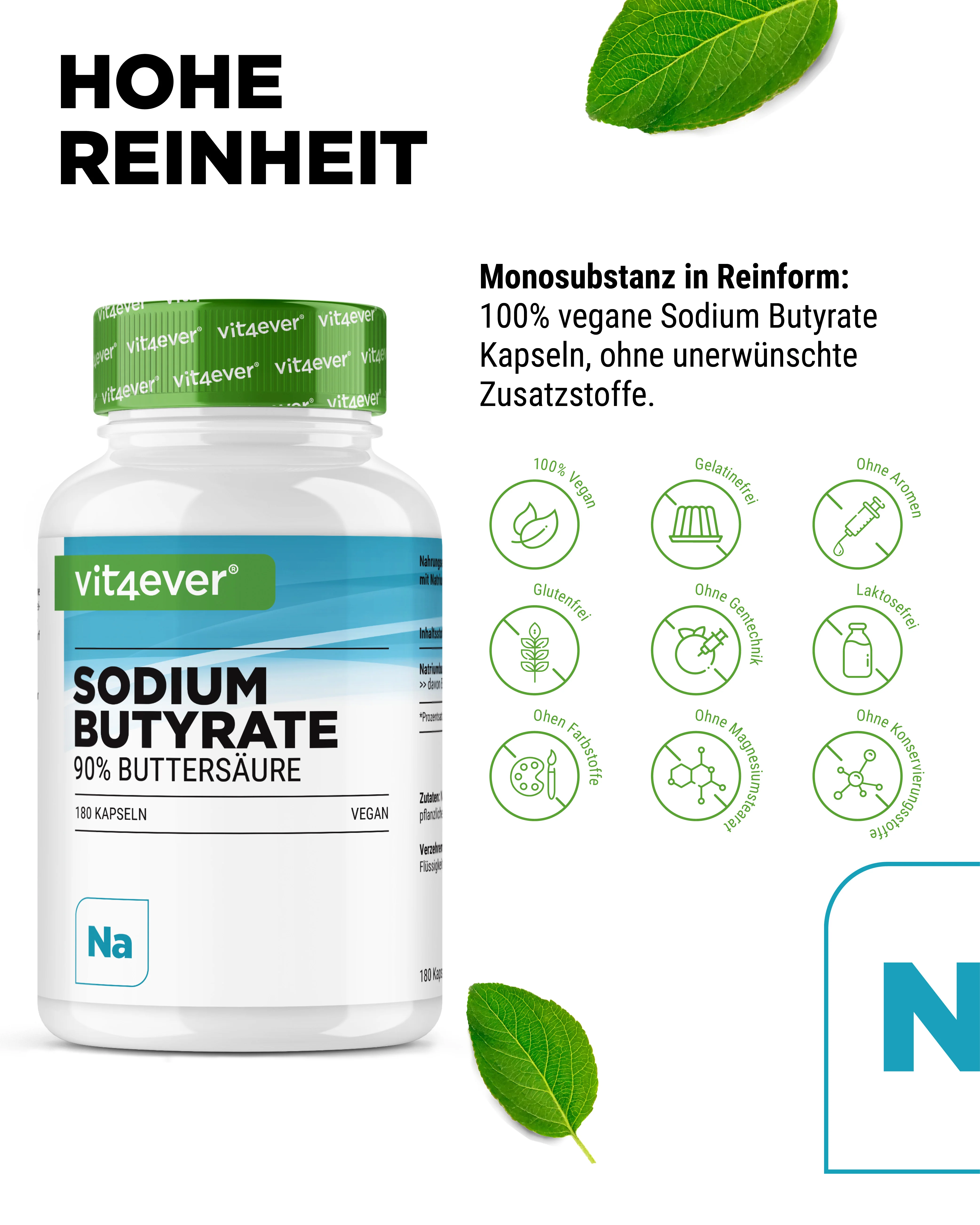 Sodium Butyrate - 600 mg - Image 3