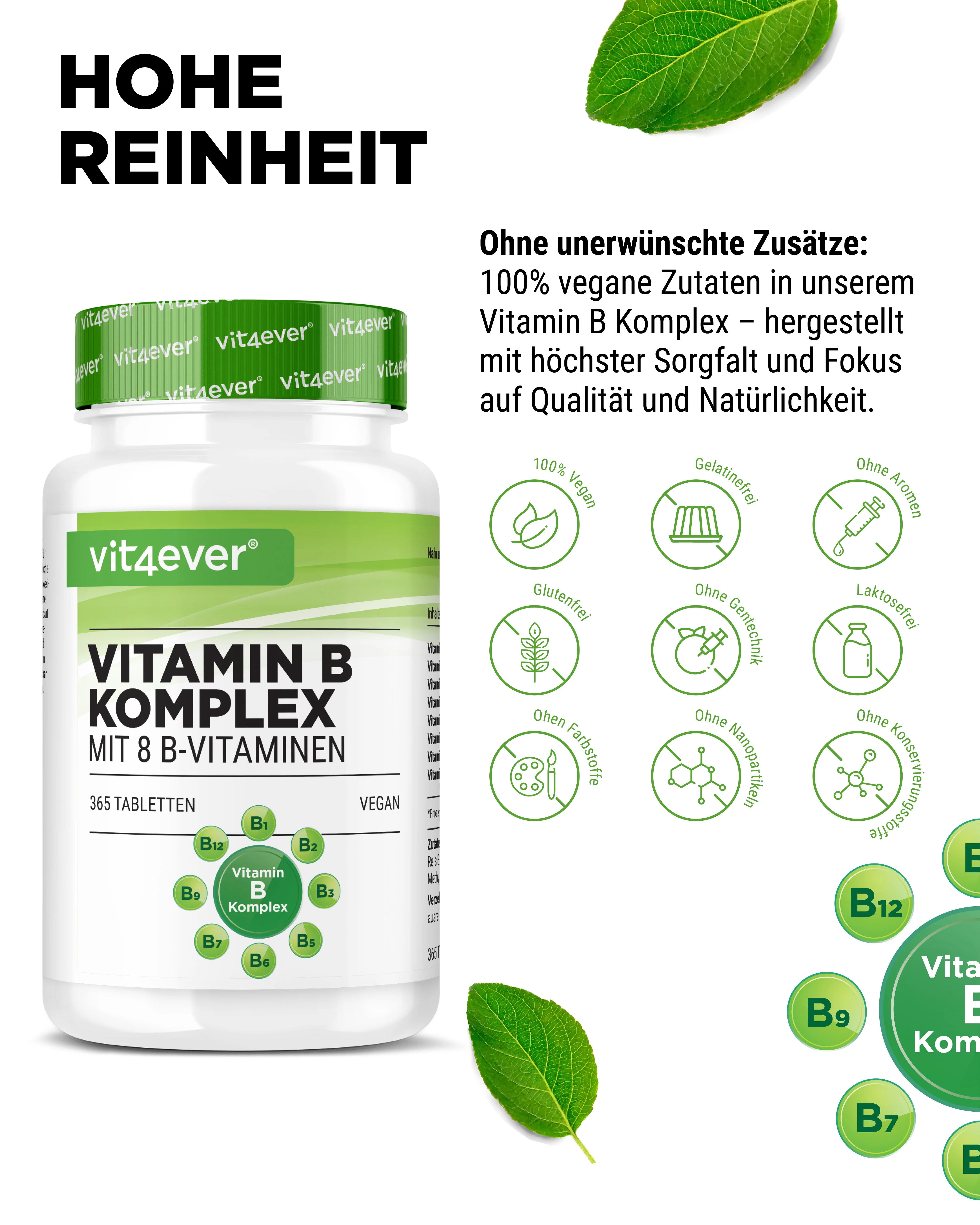 Vitamin B Komplex - 8 B-Vitamine - 365 Tabletten - Image 3